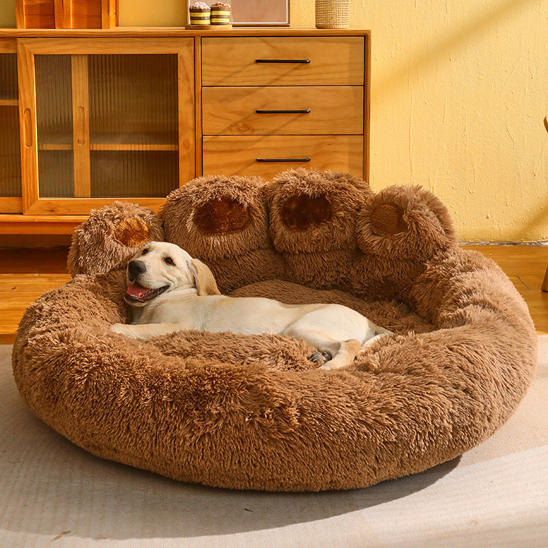 Cama cálida para perros medianos y grandes, para perros Corgi, Golden Retriever, sofá con colchón forrado de vellón